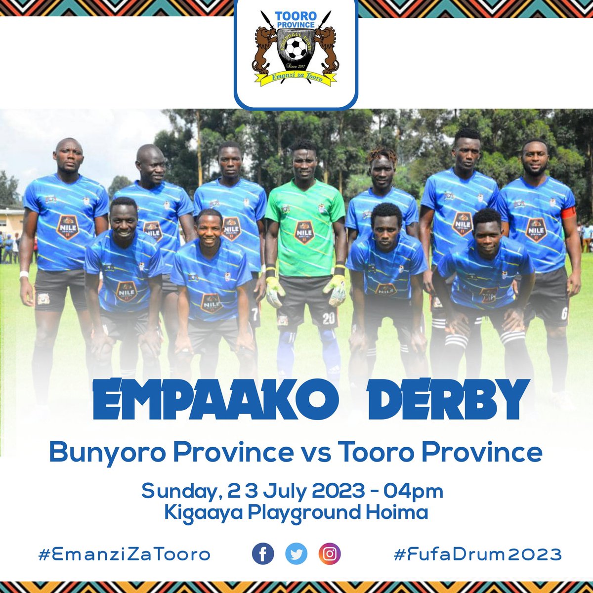 TooroProvince's tweet photo. Empaako Derby is on today, come and support Emanzi Za Tooro 💪

Celebrating Our Ancestry
#FUFADRUM #MTN #ROCKBOOM #NILESPECIAL #EmanziZaTooro #NitwendaEkikopo https://t.co/ssU428aZah