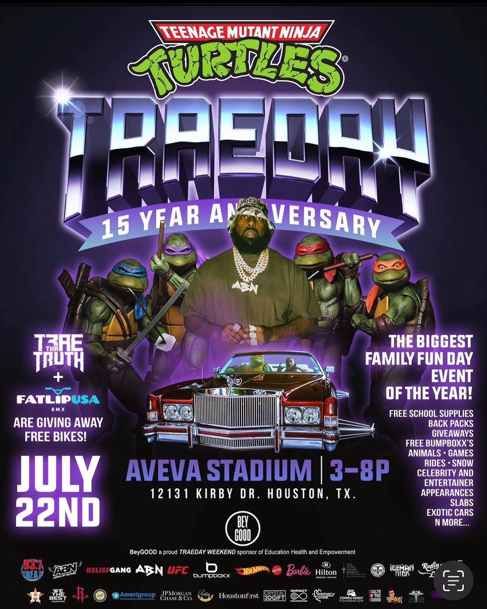 Thespringcheer's tweet photo. Today we had the pleasure of volunteering at @traeabn Family Fun Day Event. What he’s doing not only for the state of Texas, but all over the world is amazing!! We thank you for allowing us join with you in giving back to the community. We can’t wait until next year!! https://t.co/skZy4thheD