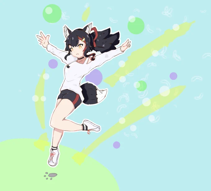 #みおーん絵 ドゥーンしてジャーンプ!