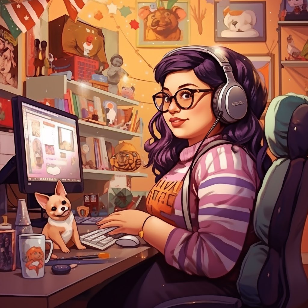 Messa_Nay93's tweet image. I’m playing with mid journey to give me a new look for my YouTube channel &amp;amp; now I have all these cute characters to choose 😍😍 #helpmechoose