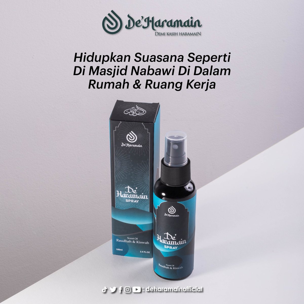 de_haramain's tweet photo. Jom hidupkan suasana Raudhah Masjid Nabawi di rumah, ruang solat &amp; ruang kerja dengan De’Haramain Spray 🥰

Tekan link 👉 https://t.co/eGCqdLnBkD untuk dapatkan diskaun 50% + free gift + free postage 😍

*Peluang menangi PAKEJ UMRAH PERCUMA untuk pembeli yang bertuah 😍🕋 https://t.co/364pezwKhw