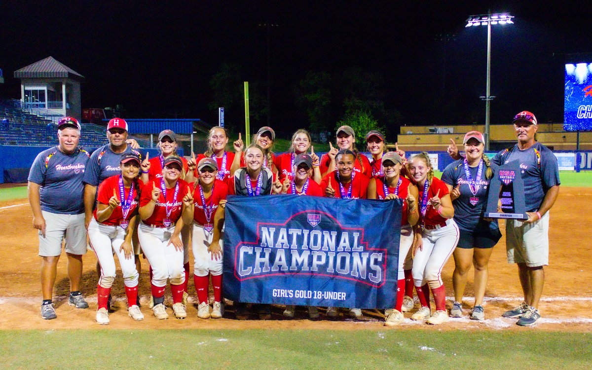 YOUR 2023 18-UNDER #GOLDNATIONALS 𝗖𝗛𝗔𝗠𝗣𝗜𝗢𝗡 — Heartbreakers Gold National ‼️ 🏆

#USASoftball | #TheBestPlayInOKC
