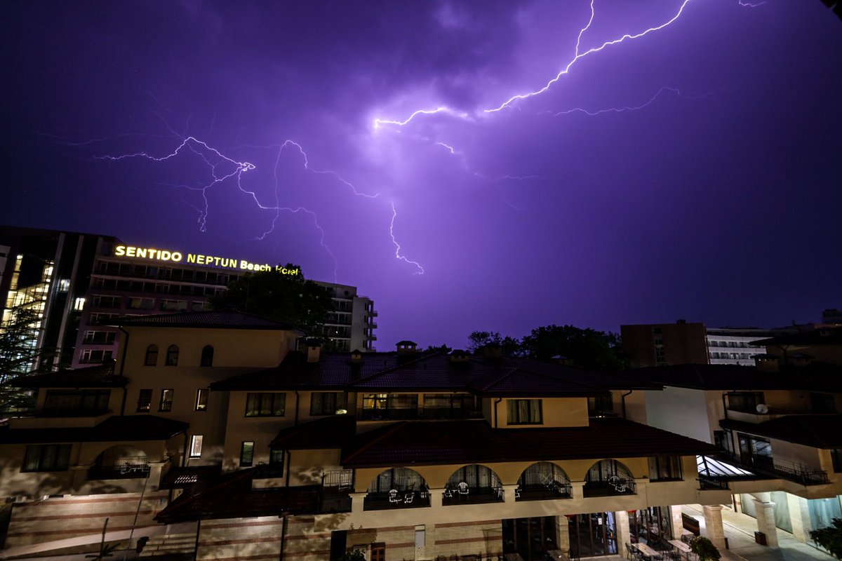⚡️ #Lightning #SunnyBeach #Bulgaria