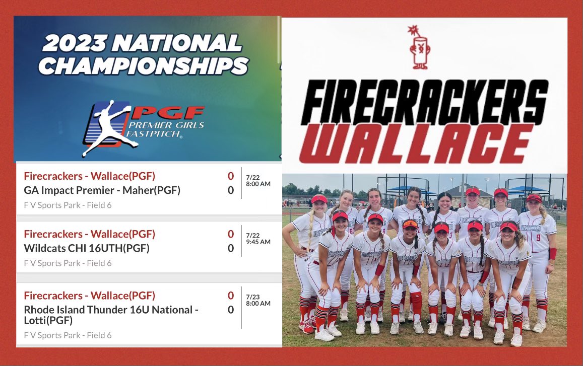 BrielleBurt8's tweet photo. @caroline_hardy @MemphisSoftball @svanbrak Hi, my name is Brielle Burt, I’m a 2024 C/1st. Here’s my schedule for The PGF Nationals, my teammates and I are hoping to see you there!! https://t.co/L1AOBGO9y0