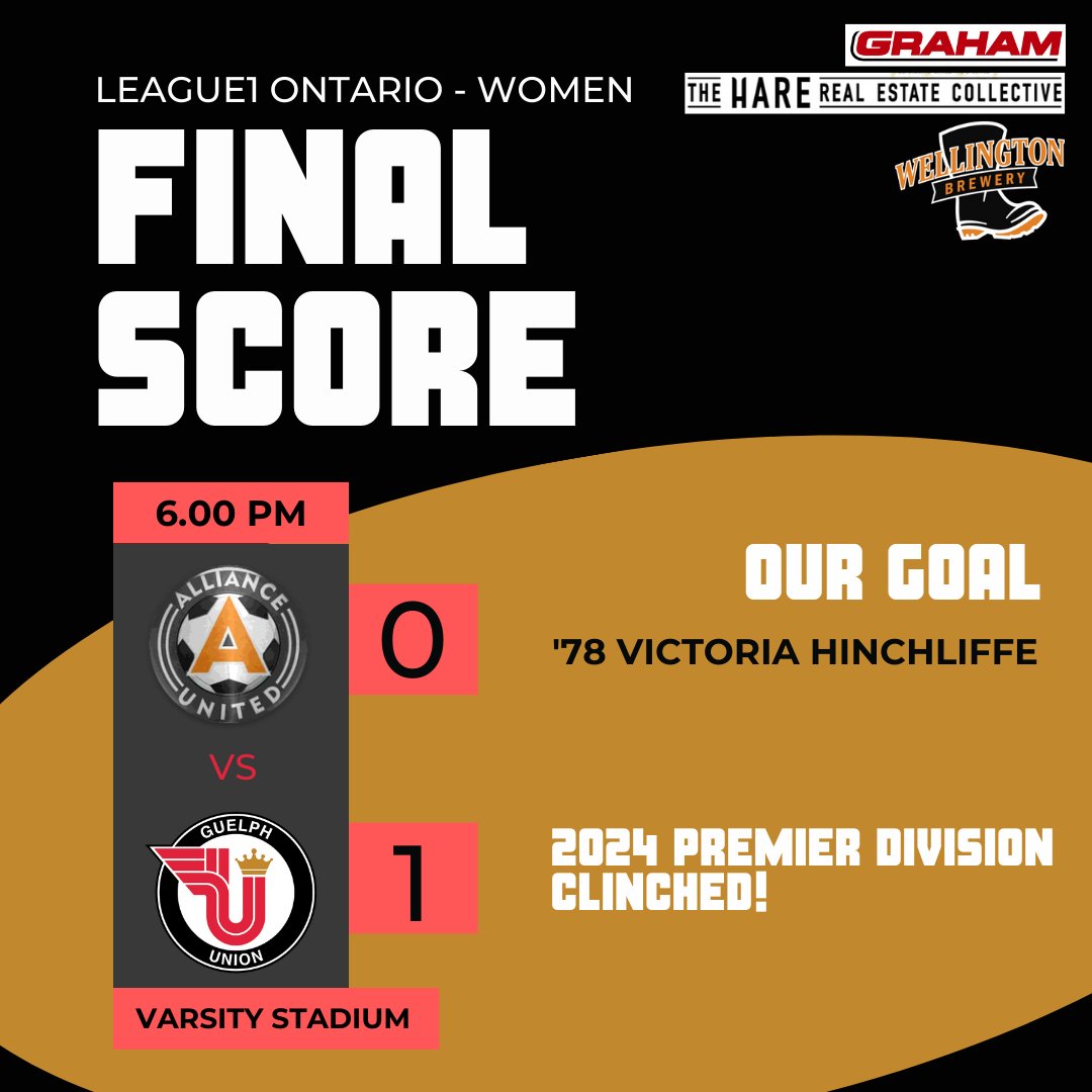 Guelph United F.C. (@guelphunitedfc) on Twitter photo ✅ 2024 <a href="/L1OWomens/">League1 Ontario, Women’s Division 🇨🇦</a> Premier Division CLINCHED!
Your Guelph Union wins at Alliance United, and books their spot among the top 10 teams in the league for next season.
More details 👇
guelphunitedfc.ca/newsroom/guelp… ✅ 2024 <a href="/L1OWomens/">League1 Ontario, Women’s Division 🇨🇦</a> Premier Division CLINCHED!
Your Guelph Union wins at Alliance United, and books their spot among the top 10 teams in the league for next season.
More details 👇
guelphunitedfc.ca/newsroom/guelp…