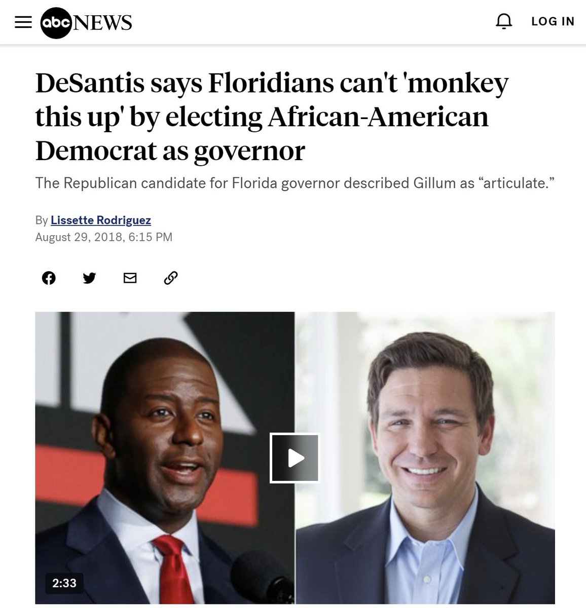 RightWingCope's tweet photo. Ron DeSantis is coming in hard with the 1940s racism https://t.co/V46ufMNFFf