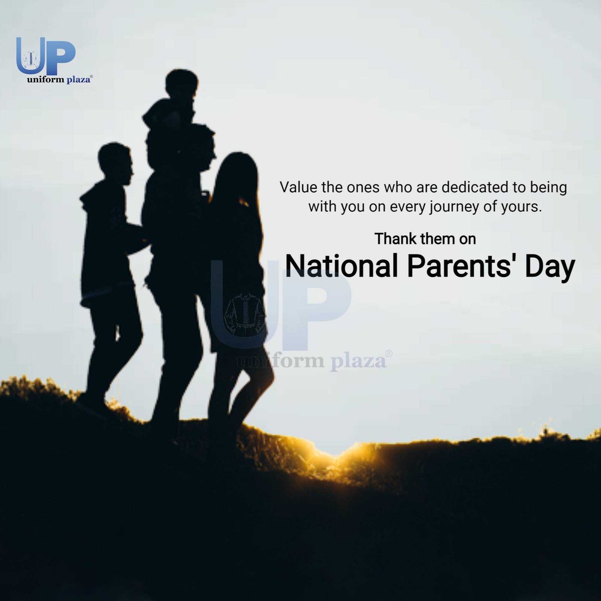 Greetings from Uniform Plaza
                    #happyparents #parentsdaywhatsappstickers #parentsdayReadymadePost #parentsdayreadymadeimage #firsttimeparents #babygirl #parentsunite #dad #parentslove #parentschoice #uniform #UniformPlaza