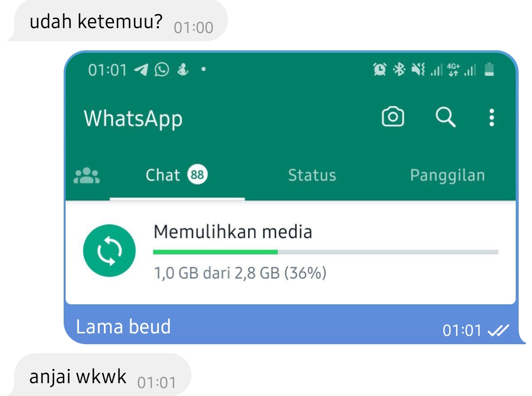 shintaMdna's tweet photo. Semaleman gue telusuri sampe gue instal ulang WA gue buat cek apakah foto itu gue prnh kirim ke orang atau engga. Gue nungguin sampe sekitar jam 3 pagi karna lemot bgt. Gue cari seteliti mungkin tp ternyata ga nemu foto itu samsek https://t.co/aBbqFOxkZd