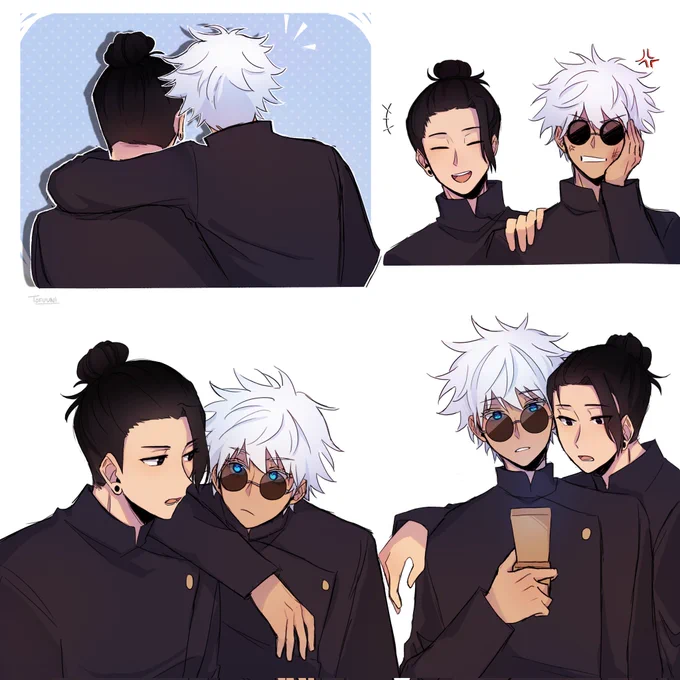 some jjk doodles..... and stsg + riko 