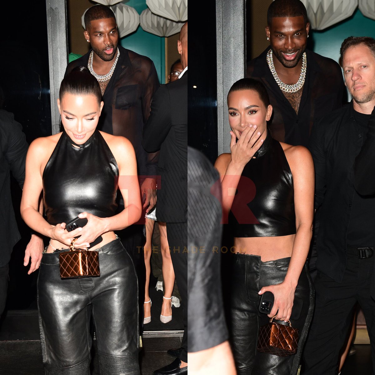 TheShadeRoom's tweet photo. Ohkayyy! Issa link up! Kim Kardashian and Tristan Thompson party together in Miami! The duo were originally spotted together at Messi’s MLS debut and ended up at the same party spot later! (📸: @gettyimages) https://t.co/BDrol4a5jx