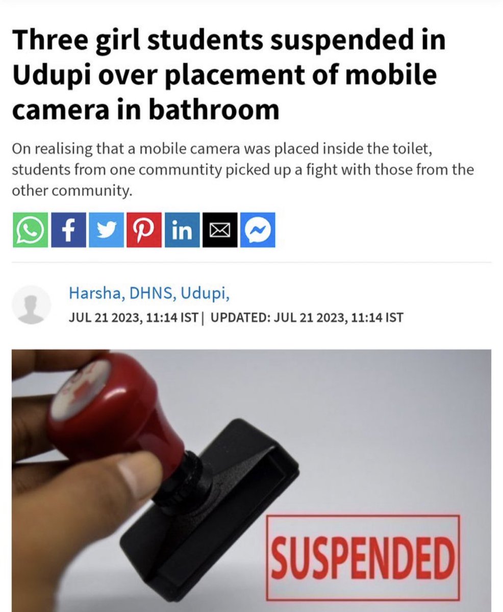 rupamurthy1's tweet image. From rioting to wear Hijab and claiming their modesty had been violated by BJP for disallowing Hijab in schools, to stealthily making videos of other girls in toilets, sharing it with their brethren on WhatsApp groups and violating the modesty of unsuspecting girls, some darre…