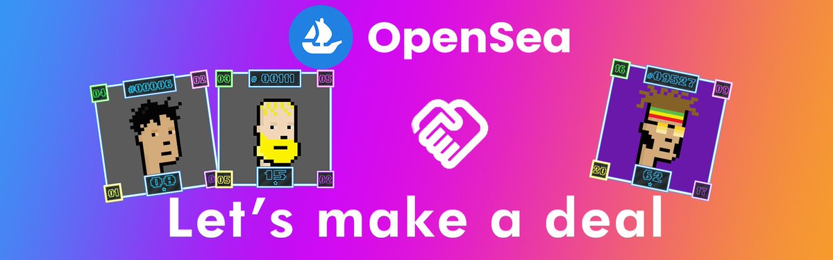 Punk_Score_NFT's tweet image. Good News #OPENSEA
This time Opensea came in handy... While we were already working on setting up a trading feature among cardholders... I believe it&apos;s now sorted, or at least partially!😁
#NFT #NFT全員プレゼント #NFTCommunity #NFTGiveaway #NFTCollection #nftsales #pixelart #nfts