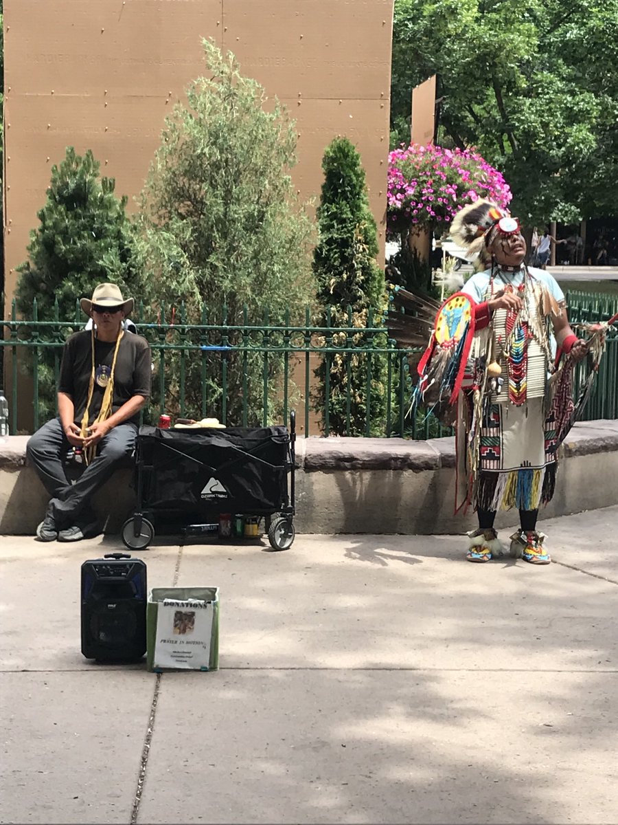 Enjoying the historic Santa Fe Plaza before the CAP Council on Government and Professional Affairs Meeting.
