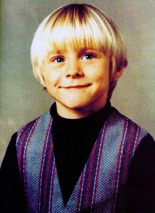 RT @crockpics: Young Kurt Cobain (2nd grade class photo). https://t.co/qPmO1Ba89K