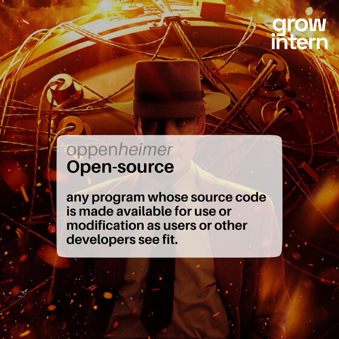 Growintern's tweet photo. Open source ?

#growintern #Oppenheimer https://t.co/VFkOKNndE6