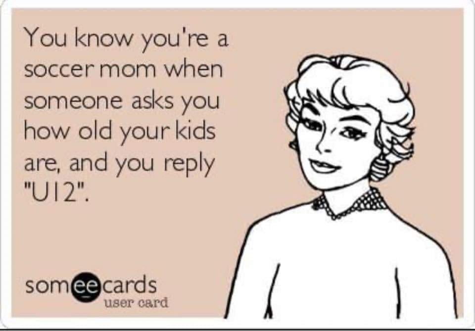 Got an awkwardly good chuckle out of this.  Slightly embarrassed 🥴 #soccermom #clubsoccer #u12 #youthsoccer #recsoccer