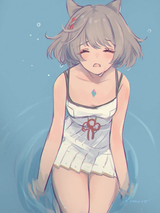 暑いねミオちゃん  #XenobladeChronicles3 #ゼノブレイド3
