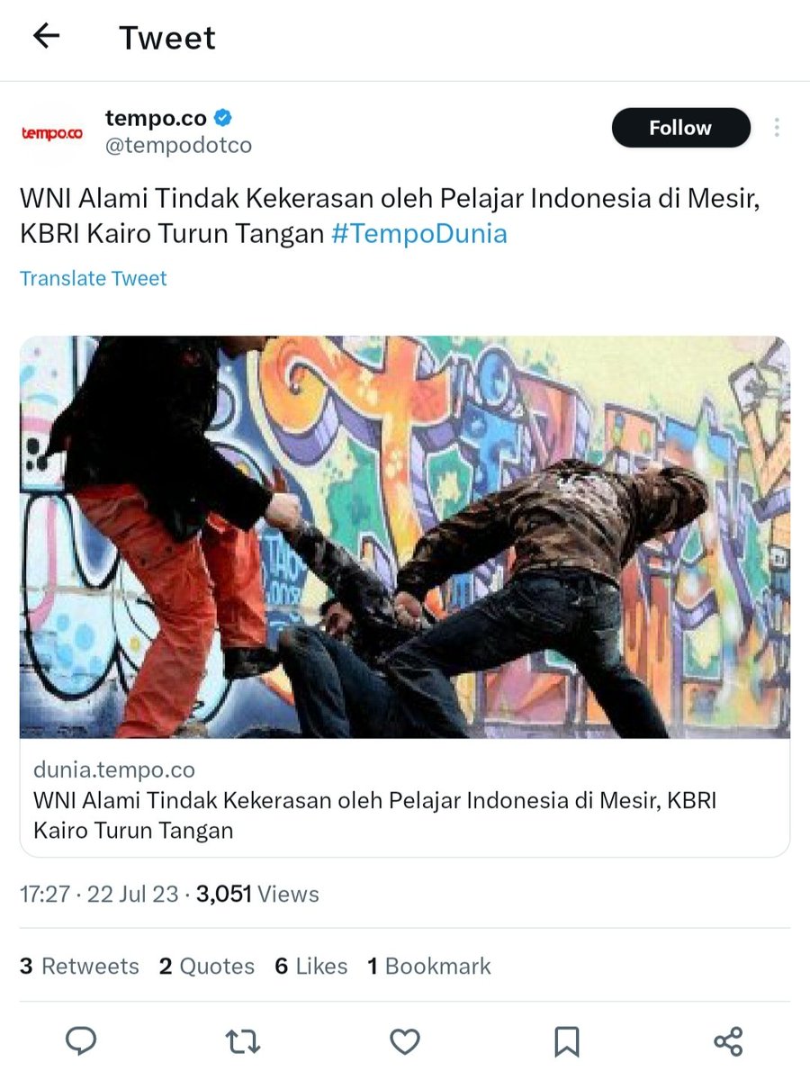 grieztilicious's tweet photo. TINDAK ANARKIS KEPADA SESAMA WNI DI MESIR

[sebuah utas]

Tindak anarkis ini telah dipupuk dan disiram berpuluh-puluh tahun lamanya. Terkesan terjadi perlindungan maupun pembiaran terhadap tindak anarkis ini dari pihak-pihak pemangku kebijakan

@jokowi @Kemlu_RI @NajwaShihab https://t.co/GGJxvv06BG