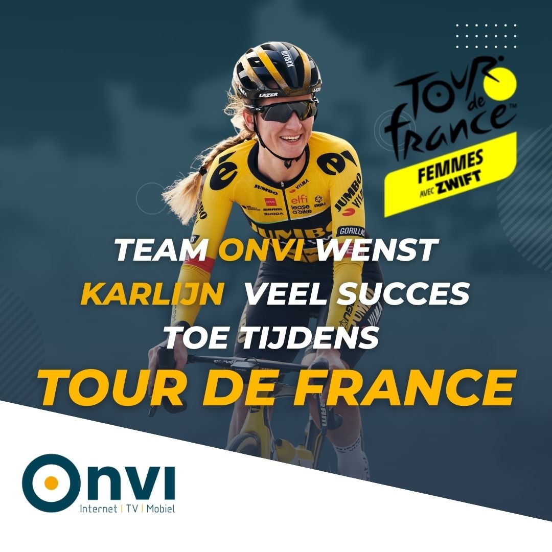 🚲 Als trotse partner van Karlijn Swinkels wensen wij van Onvi je heel veel succes toe tijdens Tour de France Femmes! 🚲

#sponsor #onvi #karlijnswinkels #tourdefrancefemmes #tourdefrance #internetprovider #allesin1 #glasvezelinternet #letourdujour