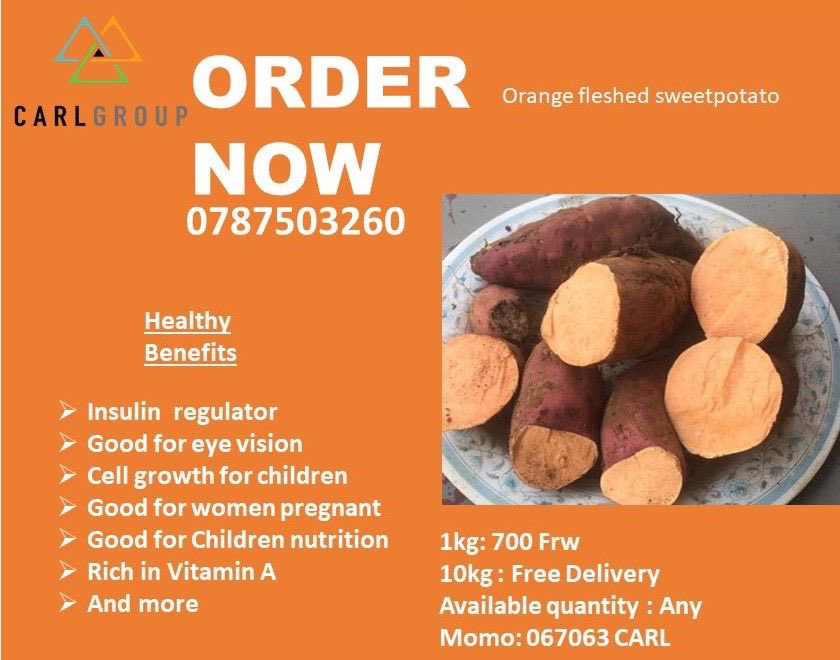 Utuye mumujyi wa Kigali ukaba wari warabuze ibijumba bya orange??

Niba utwite ,urwaye amaso cg diabete ,biragufasha cyane,ubu wabibona ukoze order hano bakabikugezaho ako kanya. 

Tel: 0787503260