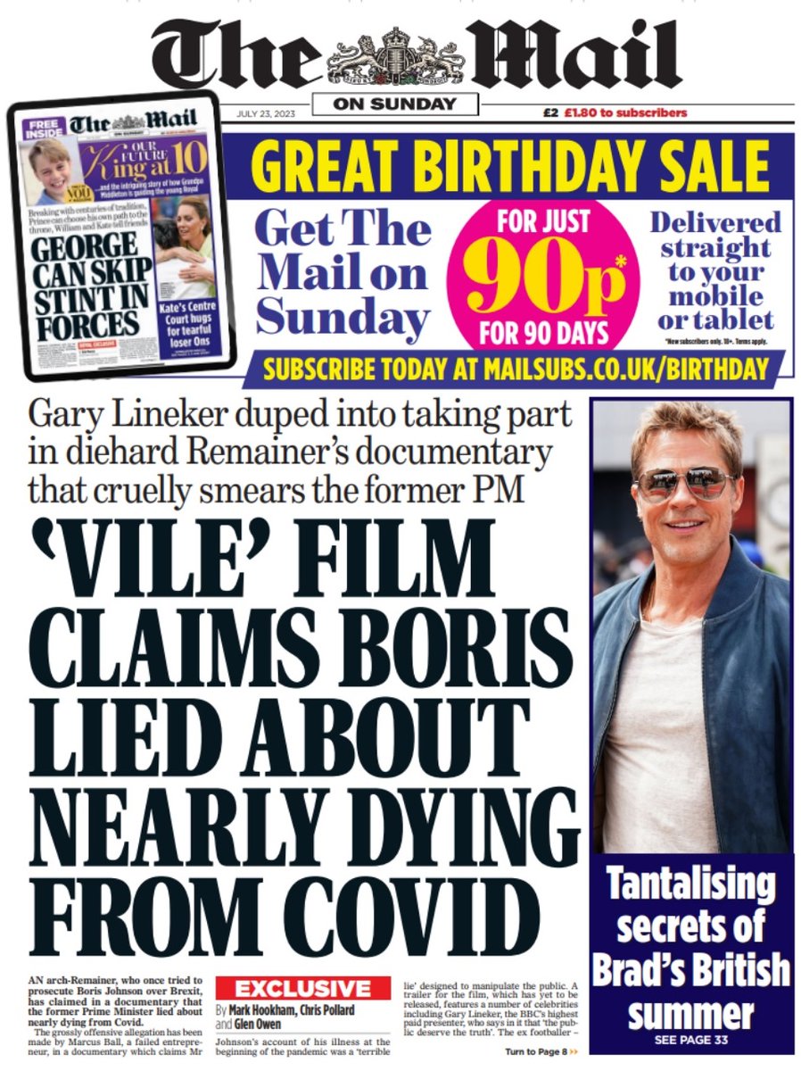 Why have <a href="/BorisJohnson/">Boris Johnson</a>'s supporters dedicated a whole front page of the Mail on Sunday to attacking me today? What is it that I know?

The answers will shock you, and we're producing a documentary film all about it.

Fund this film, help us tell our story: crowdfunder.co.uk/p/thepowerofli…