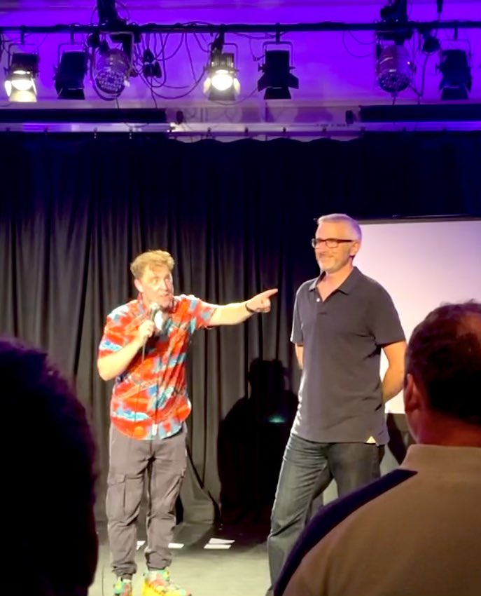 Stupid amounts of fun at <a href="/DaveBibby/">Dave Bibby BA (Hons)</a> show <a href="/bedfringe/">Bedfringe</a> last night. Last saw him bringing the house down as Tony in #AbigailsParty so to see him lead an audience in his (unthreatening) participatory stand-up made complete sense 😄If you’re heading to <a href="/edfringe/">Edinburgh Festival Fringe</a>, book tickets!