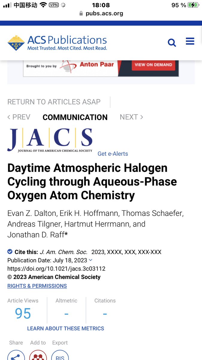 H_Herrmann24's tweet photo. Evan Dalton and @JonathanRaff had an idea and observations and we were very happy to collaborate with them. Particle phase #nitrate #photolysis gains even more importance as #oxygen #atom fm the nitrite channel acts as an oxidant contributing to halogen activation.
1 https://t.co/nsplwMBhNk