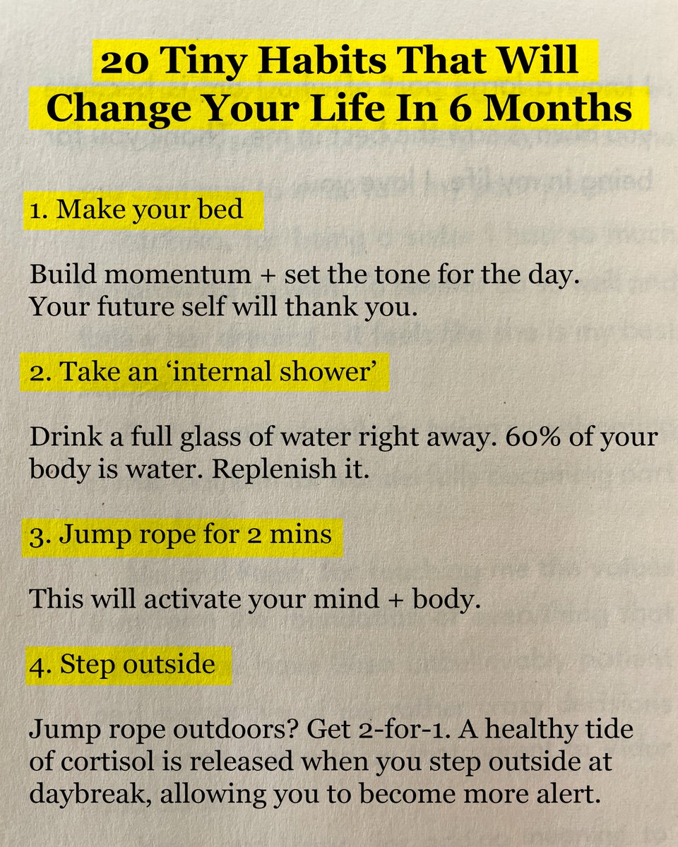 25 Small Daily Habits that Will Change Your Life in a Big Way