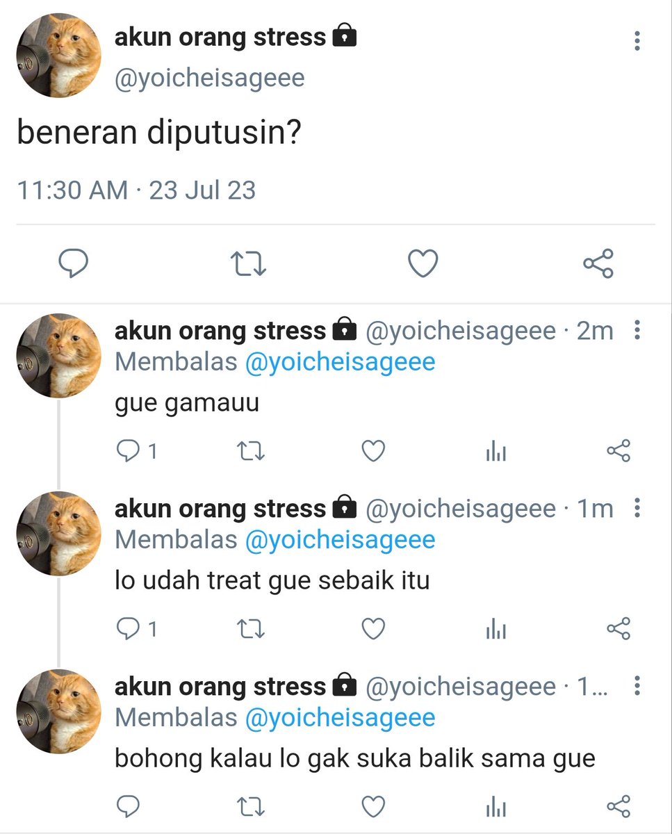 meiliyoooo's tweet photo. #kaisagi #kiis one tweet au

"Kita pacaran trial 6 bulan aja, dan dalam 6 bulan tidak boleh ada yang baper. Setelah 6 bulan langsung putus." -Isagi

"Deal" -Kaiser https://t.co/fg3a3DyMIP