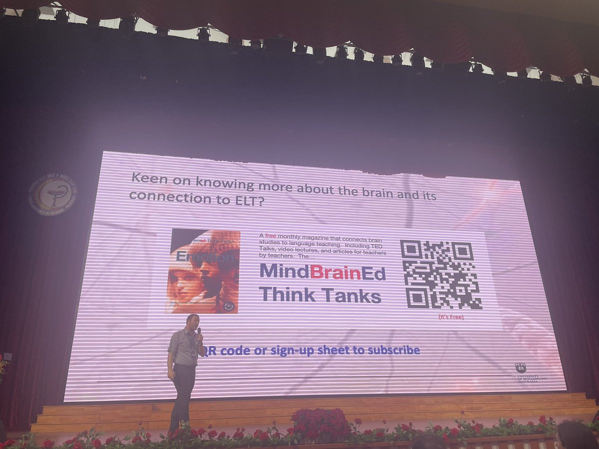 AnnLoseva's tweet photo. Curtis Kelly got a shout-out here at #mekongtesol - Michael Burri’s talk was most excellent! https://t.co/PFoVxDgqX2