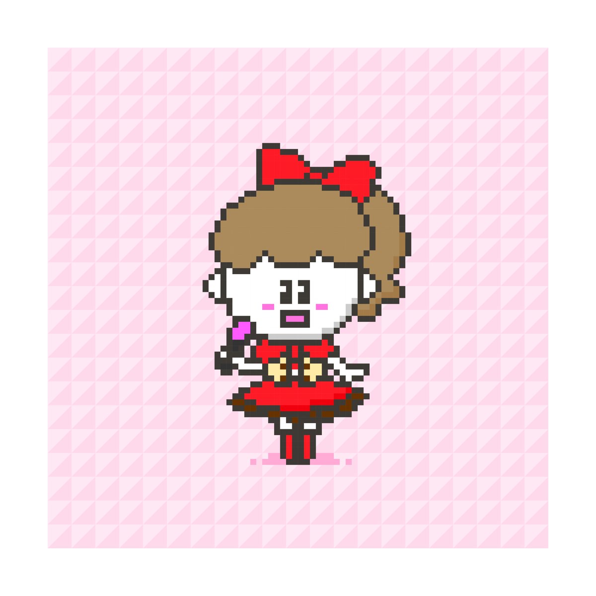 MEcharashop's tweet photo. 店長紹介😃
うちのキャラをドット絵にしてみた
「アイドル」

#アイドル #popidol #ドット絵 #絵描きさんと繋がりたい #イラスト好きな人と繋がりたい #みんなで楽しむTwitter展覧会 #夏の創作クラスタフォロー祭  #イラスト #オリジナルイラスト #NFTs  #OPENSEANFT #pixelart #nftart #NFT宣伝枠 https://t.co/PSLbS6TxKs