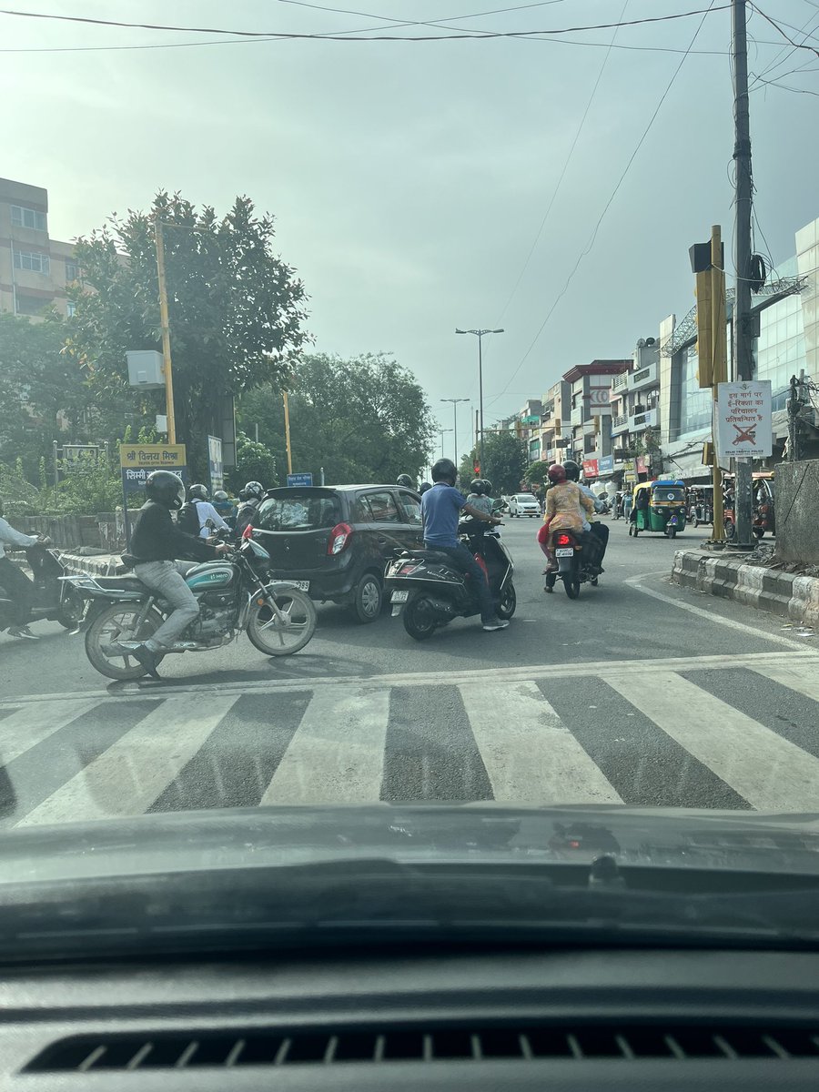 No one follows traffic rules <a href="/SagarpurDelhi/">Sagarpur Delhi</a> (ppl violating zebra crossing) also e-rickshaws are banned in this area however ER drivers r seen  driving even in presence of traffic police mostly without nmber plate except few <a href="/dtptraffic/">Delhi Traffic Police</a> <a href="/DCPWestDelhi/">DCP West Delhi</a> <a href="/DCPCentralDelhi/">DCP Central Delhi</a> <a href="/DelhiPolice/">Delhi Police</a>
