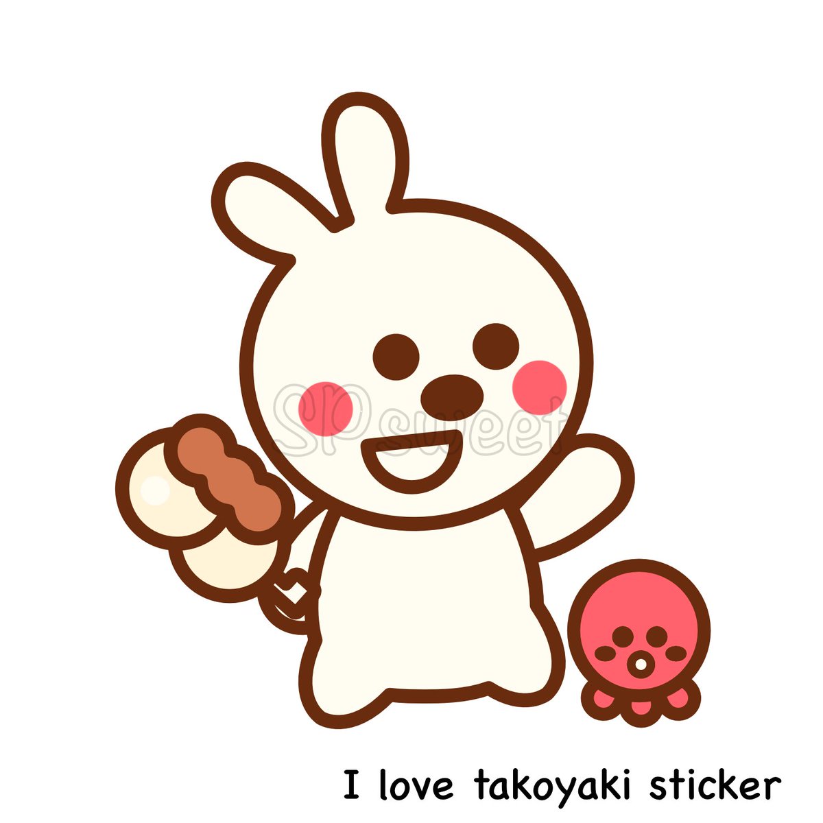 SP_Sweet102's tweet photo. I Love Takoyaki Sticker &amp; Mini Poster

https://t.co/4wCOU7KzbJ

#Takoyaki #food #snack #octopus #sauce #eat #bunny #rabbit #foodtruck #cute #lovely #cartoon #sticker #stickers #decorate #decoration #paper #scrapbook #planner #notebook #notepad #memo #stationery #work #study https://t.co/7O3kIiOm5t
