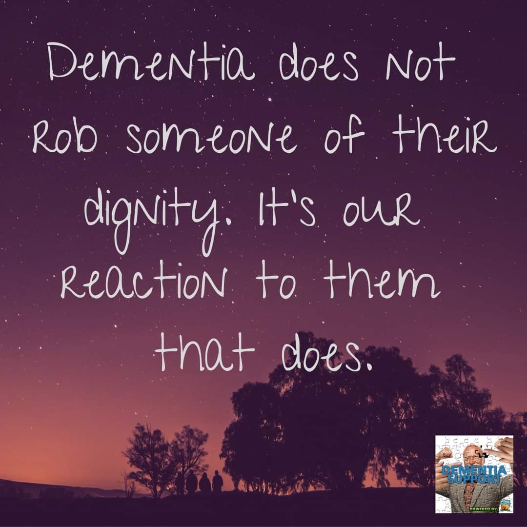 It's important for us to remember that individuals living with #dementia still maintain their inherent dignity & deserve respect. Our reactions & attitudes towards them can greatly impact their sense of self-worth & wellbeing. #DementiaAwareness #RespectAndDignity