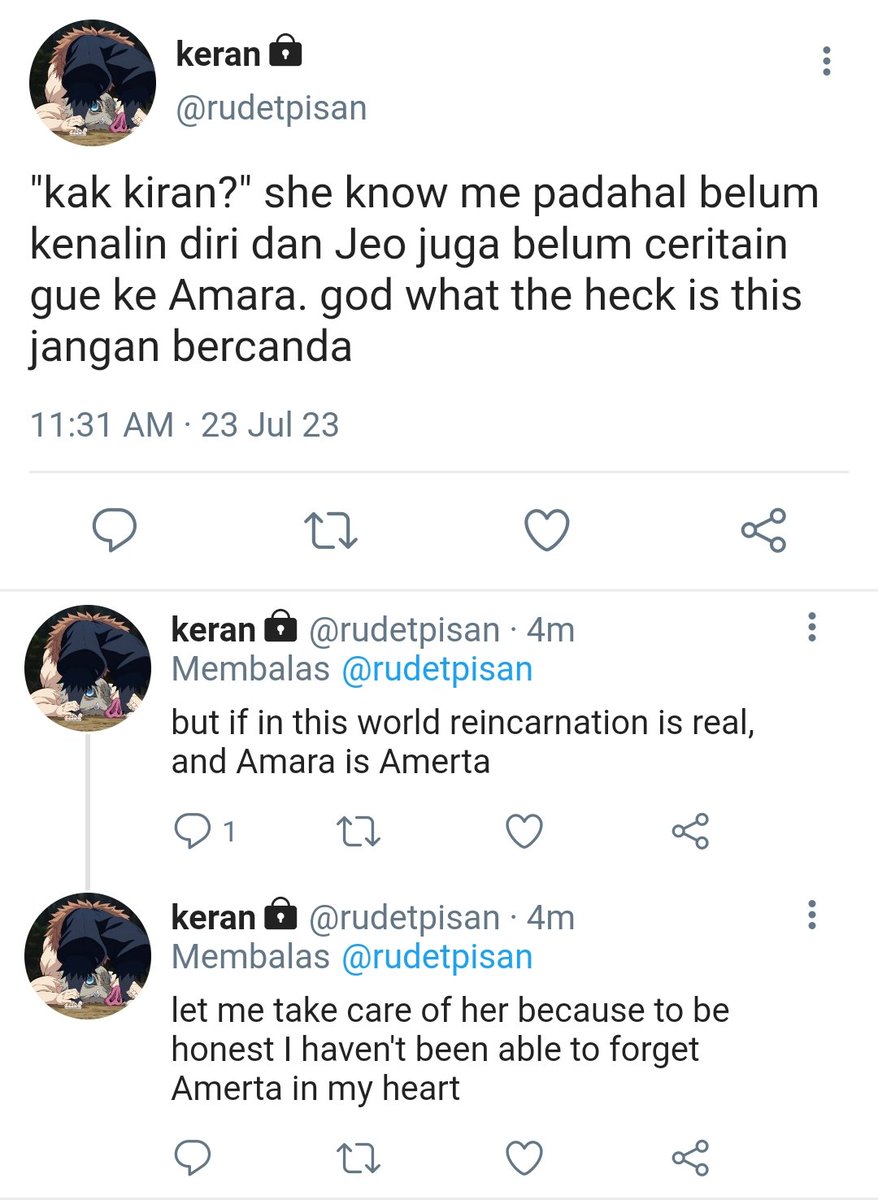 jeestrophile's tweet photo. What if reincarnation is real, and Amerta has been reborn to meet Kiran, Kiran and her wife. https://t.co/OwIuwG2KS4