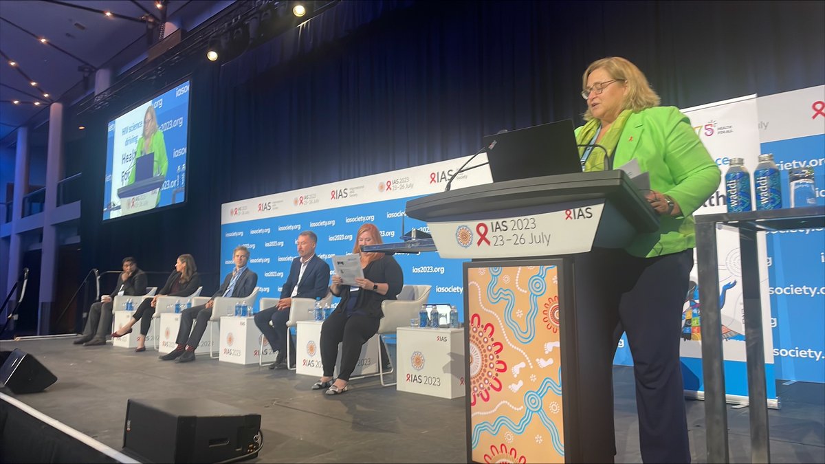 IAS - the International AIDS Society (@iasociety) on Twitter photo What's new in WHO guidelines? <a href="/WHO/">World Health Organization (WHO)</a>'s <a href="/mdoherty_hiv/">Meg Doherty</a> and Robyn Eackle co-chair this #IAS2023 session to present the new WHO guidelines and policy briefs focusing on innovations, integration, and a person-centered response. What's new in WHO guidelines? <a href="/WHO/">World Health Organization (WHO)</a>'s <a href="/mdoherty_hiv/">Meg Doherty</a> and Robyn Eackle co-chair this #IAS2023 session to present the new WHO guidelines and policy briefs focusing on innovations, integration, and a person-centered response.