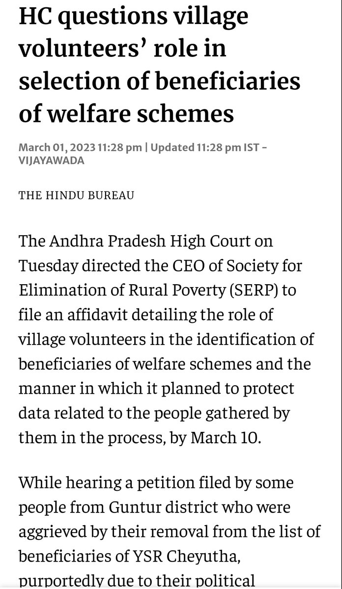 TeamRajakeeyam's tweet image. High Court on Volunteer System
#MyDataMyPrivacy