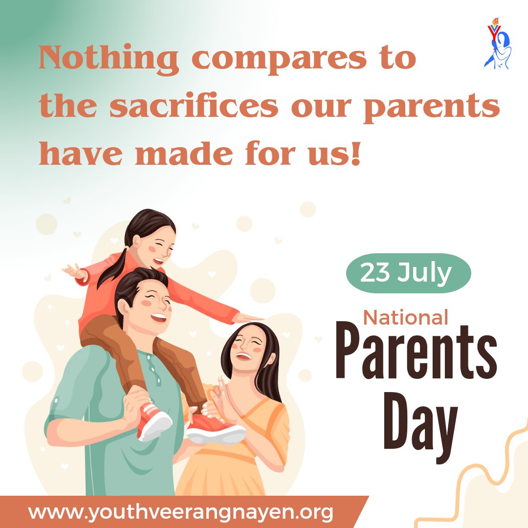 Today, let's thank our parents for their enormous efforts in raising us and inspiring future generations. #ParentsDay
 #Parents 
#Gratitude
#OurCulture
#OurCultureOurPride
#NationalParentsDay