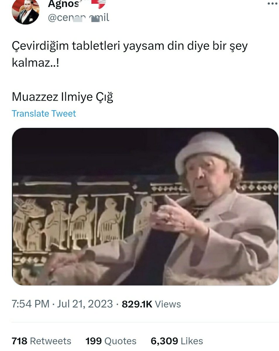 1) Yediğin haltları yaysam, Muazzez İlmiye Çığ diye biri kalmaz! Bu yazı zincirinde, ateist laik cenahın 'tarihçi, Sümerolog' diye pazarladığı İlmiye Çığ'ın basit genel kültür bilgilerinden mahrum bir zırnana cahil olduğunu açıkça göreceksiniz. Bu cahil; 'Atatürk Düşünüyor' -->