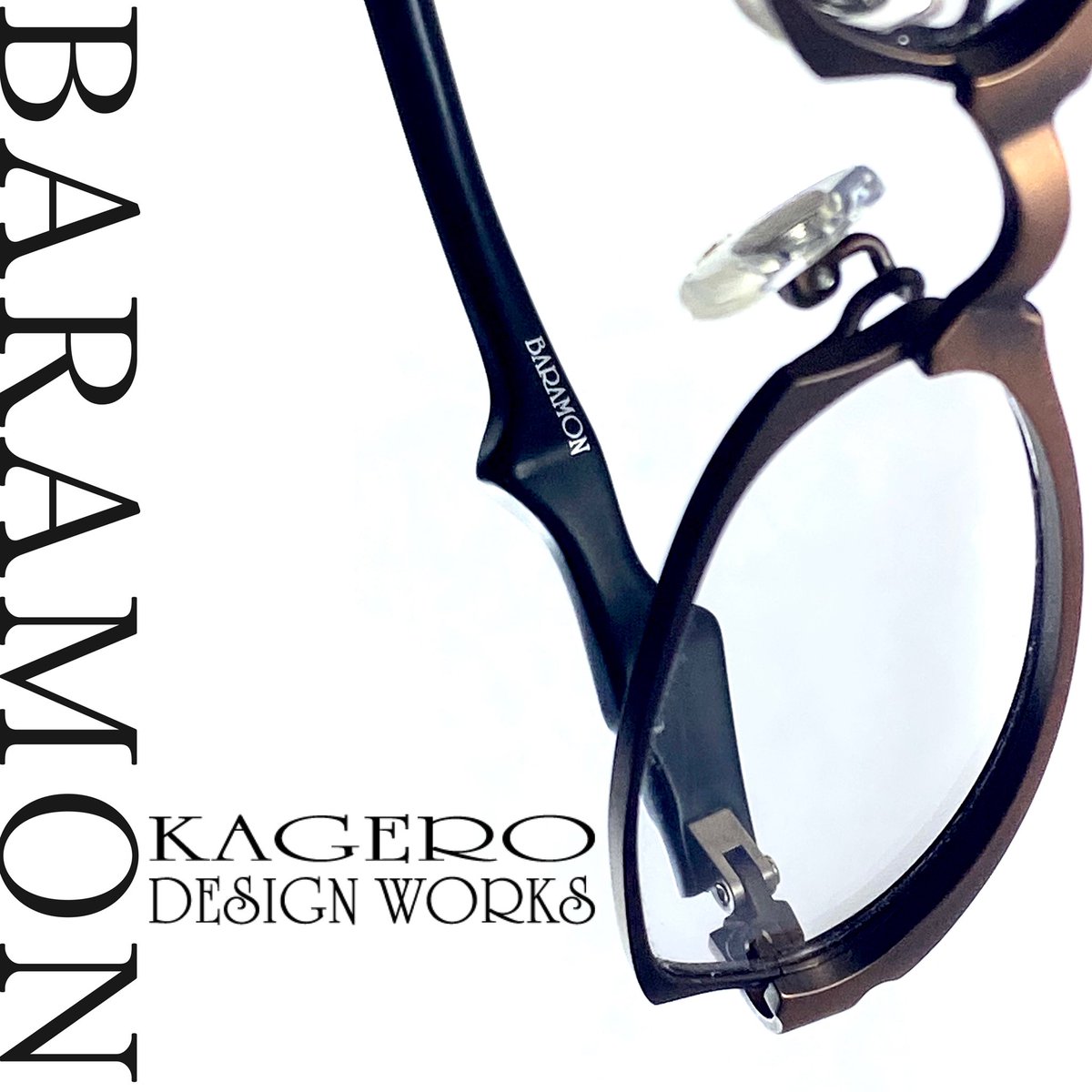 kagero_dw's tweet image. #BARAMON
col,49 antique copper
¥46,000+tax

material:titanium+celluloid
Handmade in Sabae City, Fukui Prefecture, Japan

#影郎アイウェアギャラリー