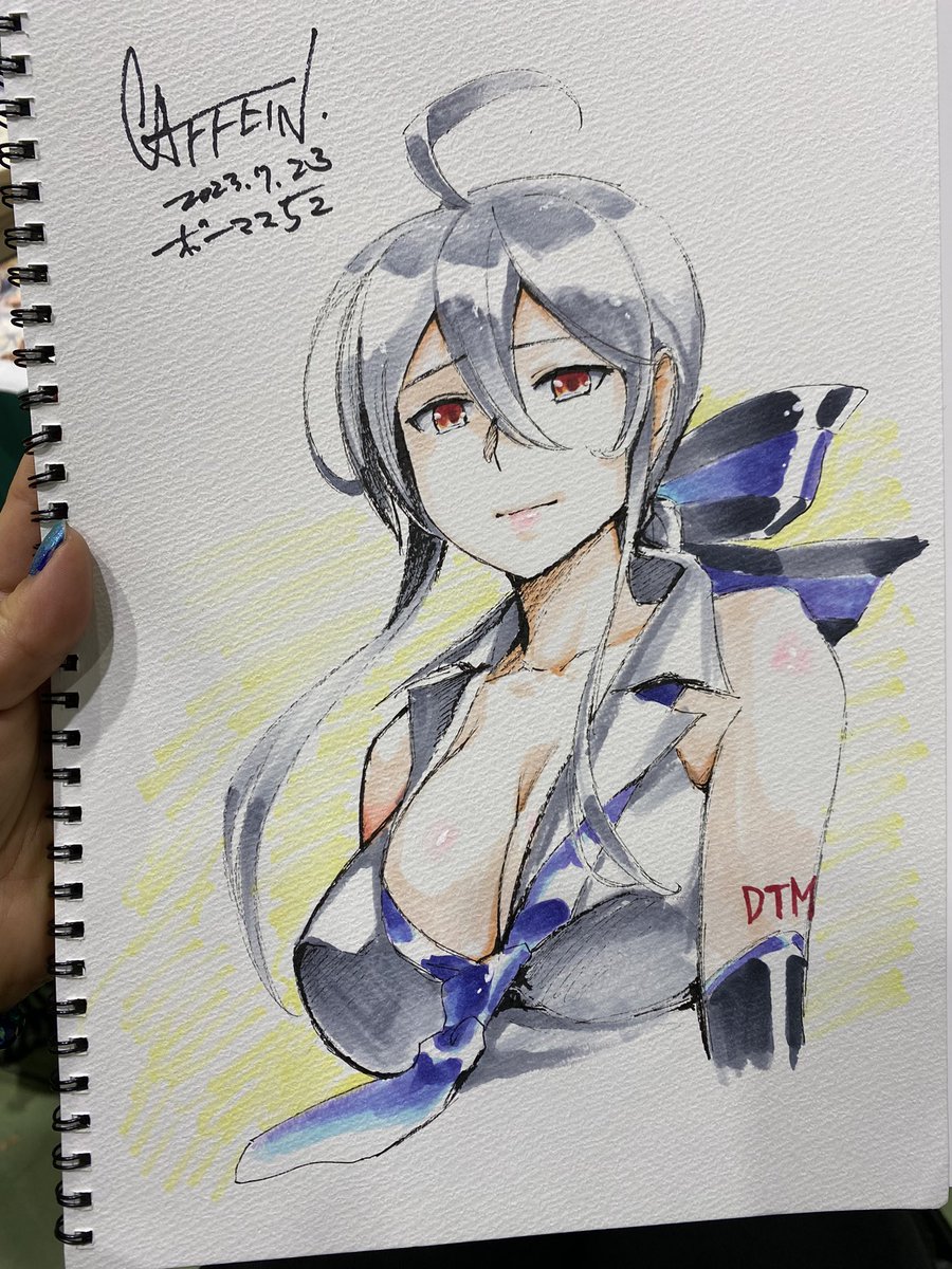 弱音ハク 「スケブ2枚目できたよー」|CAFFEIN（かふぇいん）のイラスト