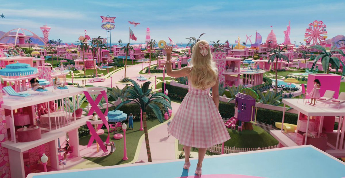 pisces0420's tweet photo. #Barbie    
I like this movie！！！🥳
At the cinema on the 21st, many girls wore pink clothes. I regret that I didn't wear pink.💕💓
#BarbieTheMovie #BarbieMovie 
#BarbieWorld https://t.co/PQJqtibpLr