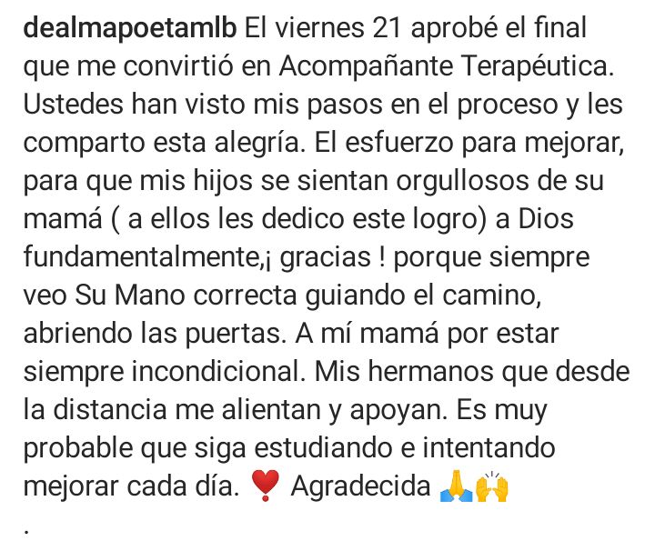 BonnatMariaLau's tweet photo. #merecibi #merecibí #merecibí🎓 #merecibíenunpaz #acompañanteterapeutico #acompañanteterapéutica #acompañanteterapeuticas #marialaurabonnat https://t.co/ZFPa0HagoR