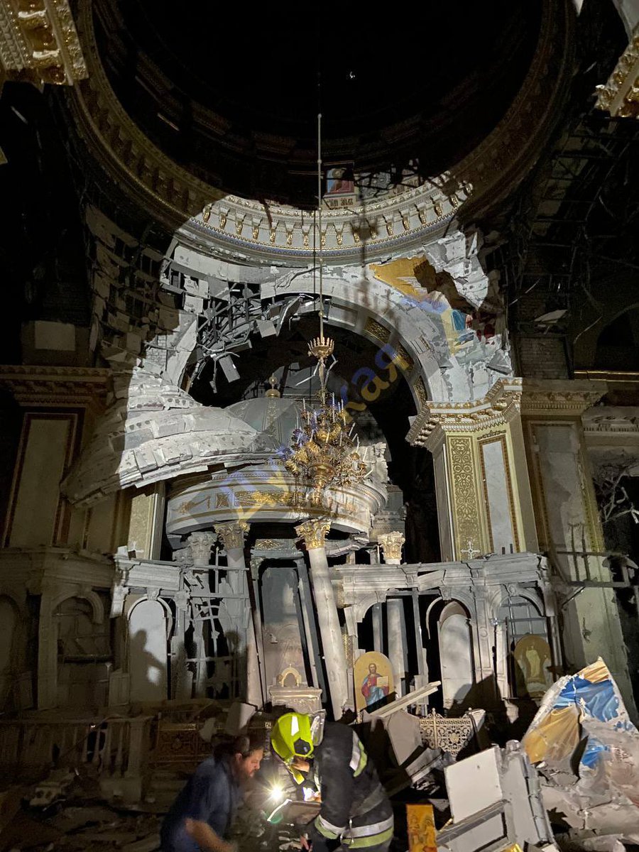 Russia is fighting a “satanic West that has turned away from traditional religious values” by bombing a UNESCO cathedral in Odessa