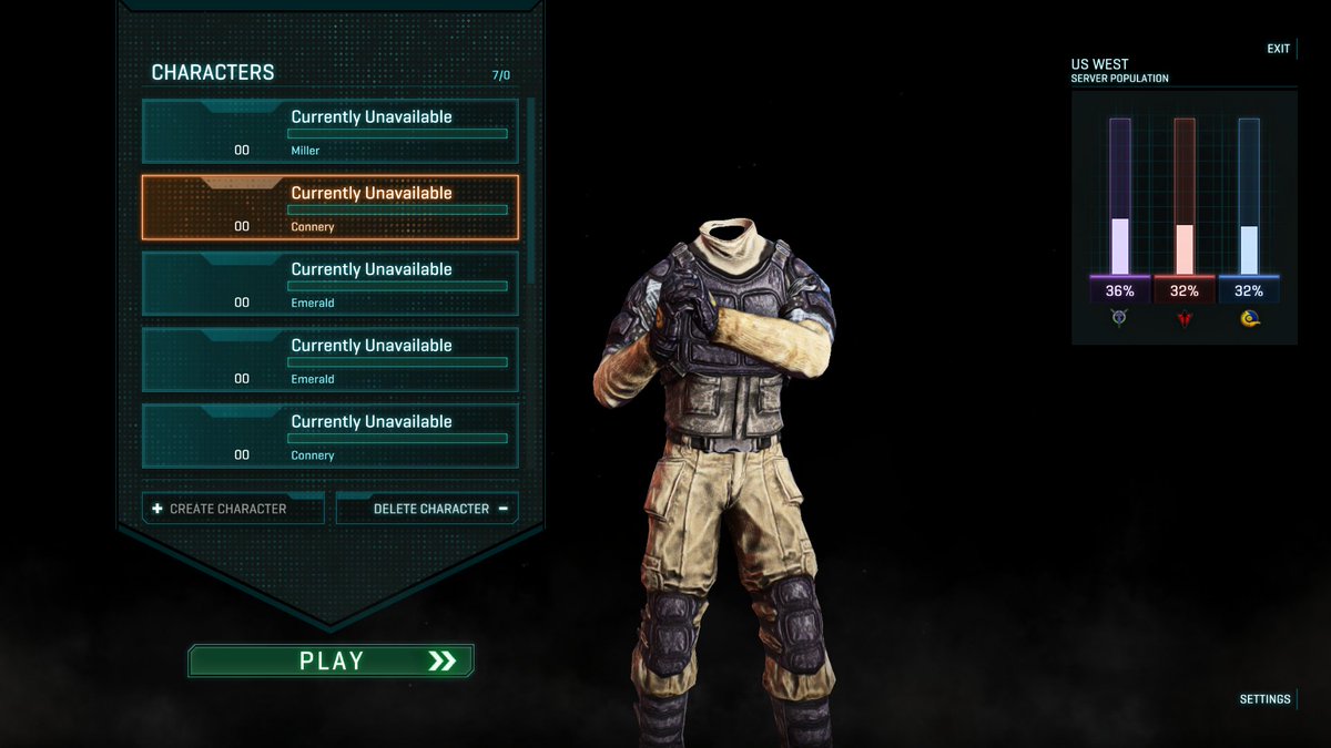 itsred_man's tweet photo. @planetside2 login screen is bork. Everyone is complaining about it ingame lol https://t.co/evSWBVCZTr