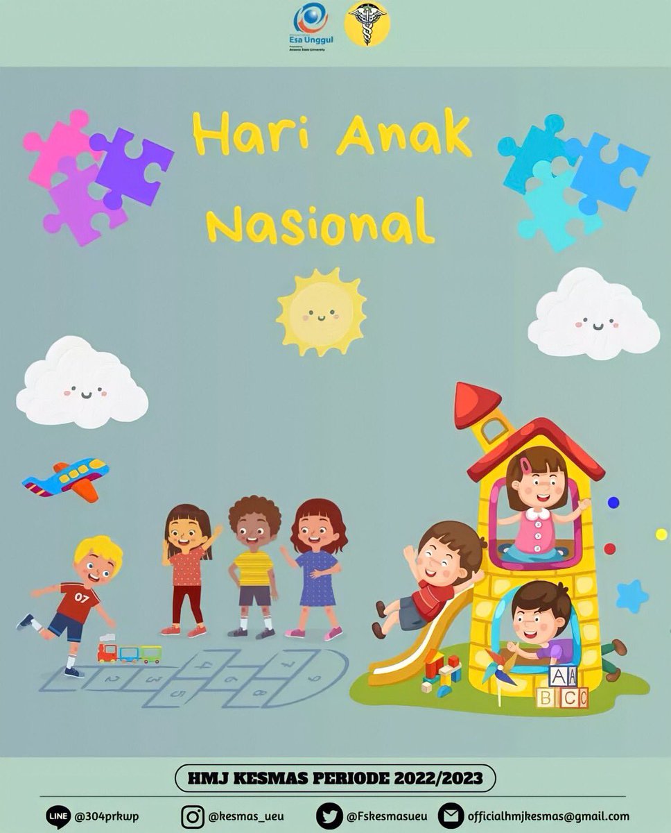 Setiap anak adalah spesies bunga yang berbeda, bersama mereka membuat dunia ini menjadi taman yang indah, serta membawa harapan untuk masa depan lebih cerah. Selamat Hari Anak Nasional 2023!

#FIKESSatu

📍Divisi Komunikasi dan Informasi HMJ Kesmas periode 2022/2023