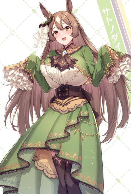 「ear ornament green dress」 illustration images(Latest)