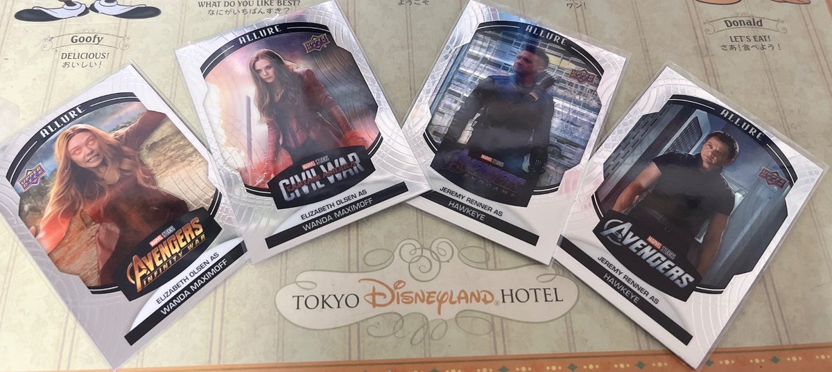 pakumaru120's tweet photo. ワンダとホークアイのカードゲット💞💜
良すぎ(*´˘`*)♡
#upperdeckmarvel
#マーベル https://t.co/GCDmfTWVHi