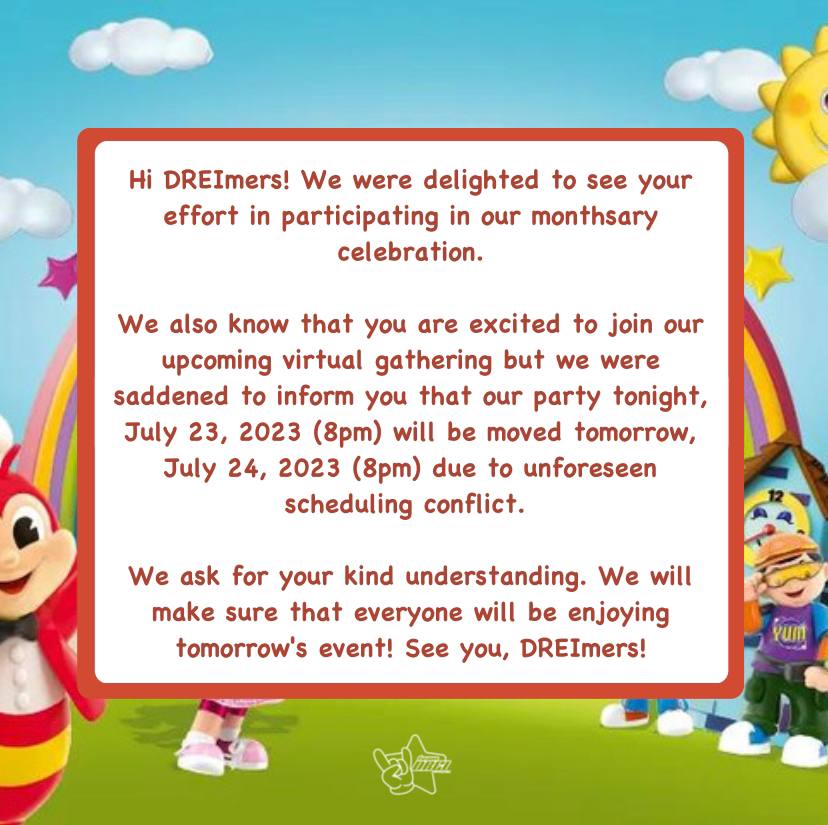[ TDO ADVISORY ]

CelebrEIGHT With DREI
#DREImersBidaAngSaya
#Drei_Amahan