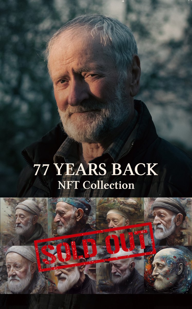 77YearsBack's tweet photo. NFT Collection - SOLD OUT!

On 7.7.2023, we launched the NFT Collection for the film "77 Years Back". There were 77 NFTs, the minting started at 17:17 and they'are now sold out, exactly 17 days later. 

We're so grateful! ❤
Once again, holders, check your DMs on xPortal app. https://t.co/PUD6mlWdCx